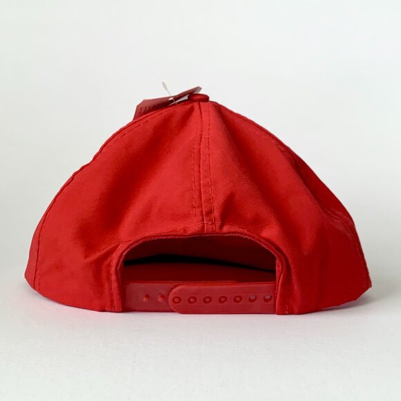 90's Coca Cola Red Snapback Hat Flat Bill Dead Stock Coke Trucker Hypebeast Rare - Picture 5 of 14